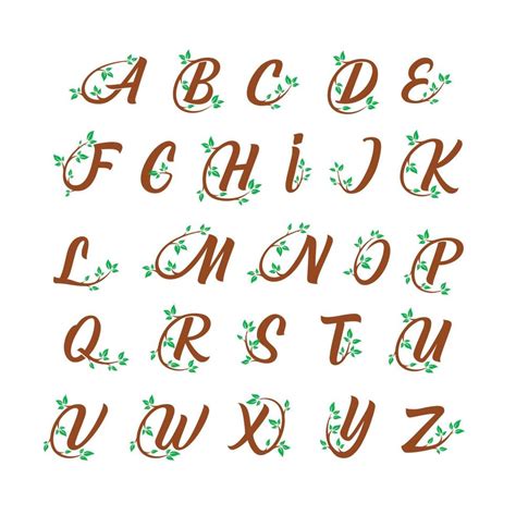 tree alphabet concept design letters      vector art