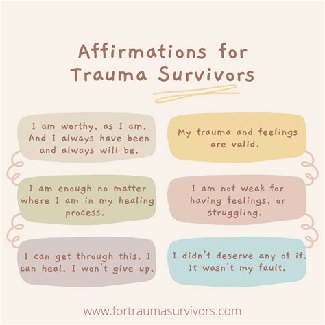 healing   linear affirmations  trauma survivors   worthy