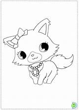 Coloring Jewelpet Dinokids Pages Close sketch template