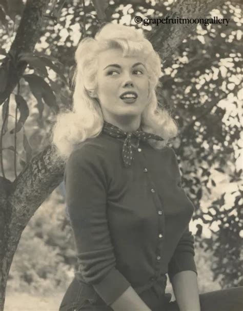 Vintage Bunny Yeager 1950s Self Portrait Photograph Naughty Blonde