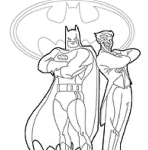 printable batman  joker coloring pages