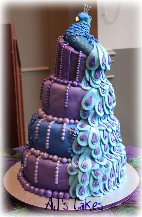 Peacock Wedding Cake