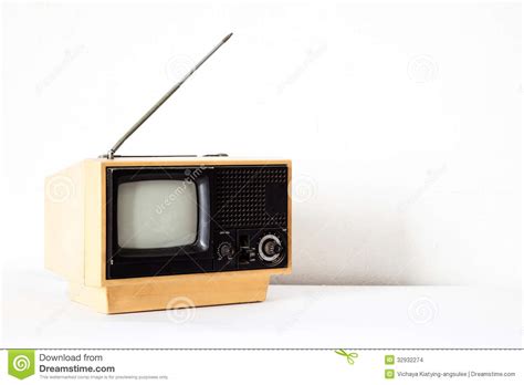 vintage yellow tv stock photo image  display grunge