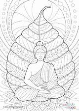 Coloring Buddha Pages Getdrawings Monk sketch template