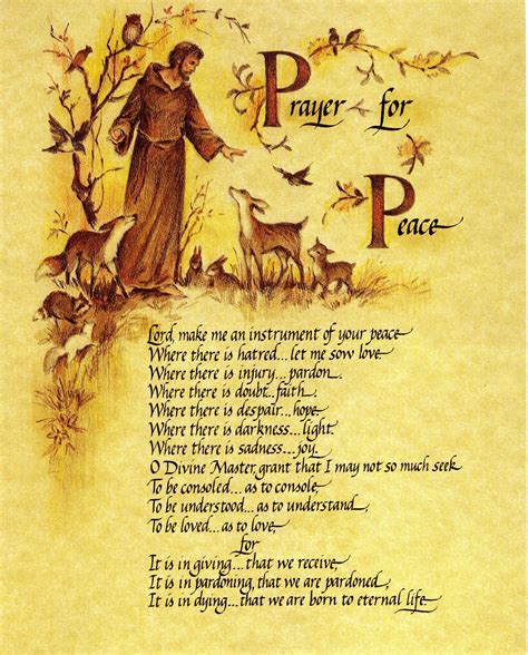 st francis prayer  printable printable templates