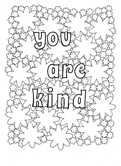 kindness coloring pages  coloring pages  kids camping coloring