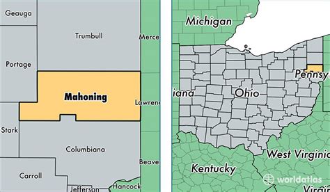 Mahoning County Map With Roads