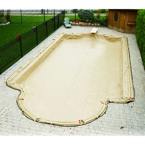 harris commercial grade winter pool covers   ground pools    solid super tan