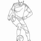 Soccer Coloring Players Zidane Hellokids Sergio Ramos sketch template