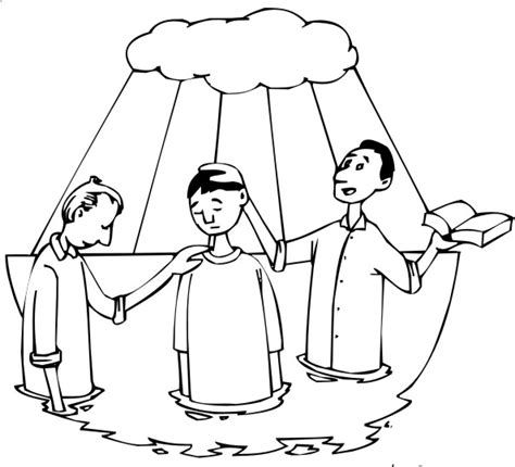 coloring pages  baptism