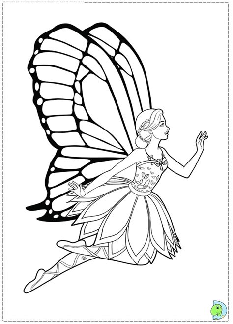 barbie fairy coloring page  crafter files