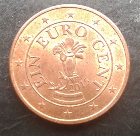 euro cent  euro   austria moneda