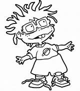 Rugrats Coloring Chuckie Finster Pages Chucky Color Cartoon Cartoons Drawing Printable Luna sketch template
