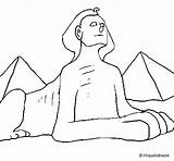 Esfinge Sfinge Sphinx Esfinx Egipto Colorier Gizeh Acolore Emel Stampare Dibuix Piramides Egito Coloritou Febbraio Monumentos Dibuixos Egitto Egypt sketch template