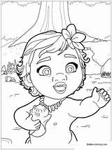 Pages Coloring Moana Princess Disney Drawing Line Printable Adults Kids sketch template