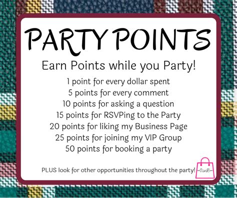 Fall Party Points Graphic Facebook Party Thirty One