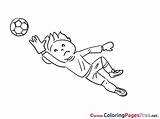 Coloring Soccer Pages Goalkeeper Sheet Title sketch template