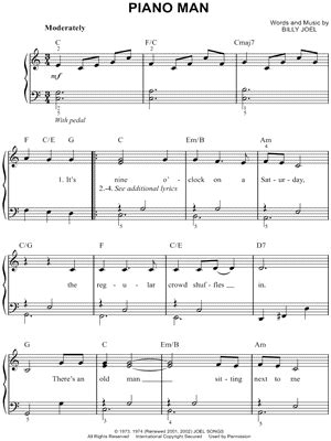 piano sheet  easy songs