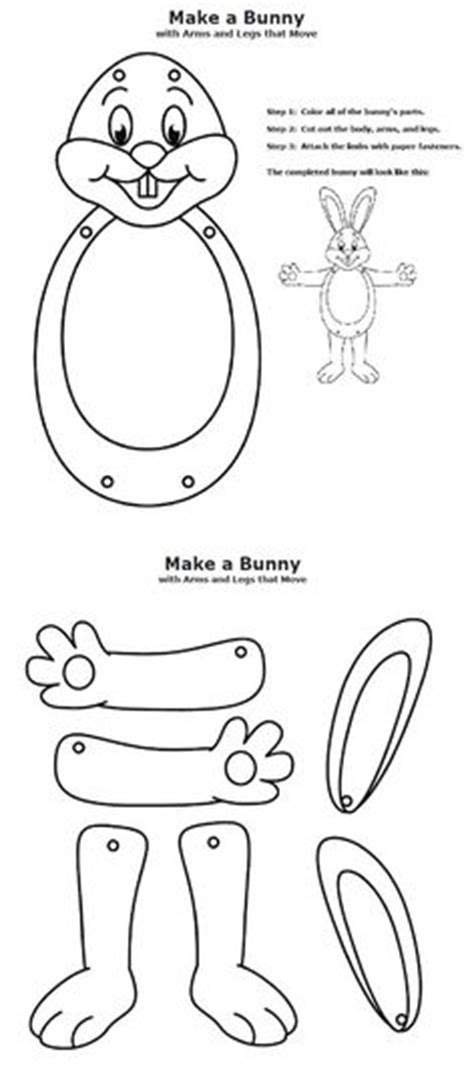 easter bunny face pattern   printable outline  crafts