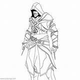 Creed Ezio Assassin Xcolorings 1120px sketch template