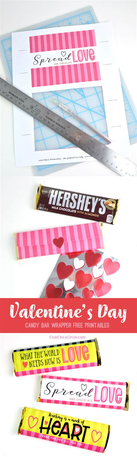 valentines day candy bar wrapper  printables