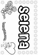 Selena Coloring Pages Shaina Quintanilla Color Hellokids Print Names Printable Template Getdrawings Getcolorings sketch template