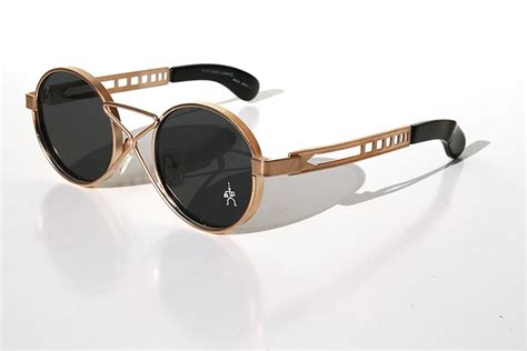 Hi Tek Vintage Round Gold Metal Sunglasses Ht 4008 Unusual Hi Tek