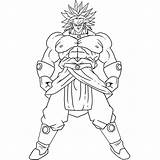 Broly Coloring Pages Popular sketch template