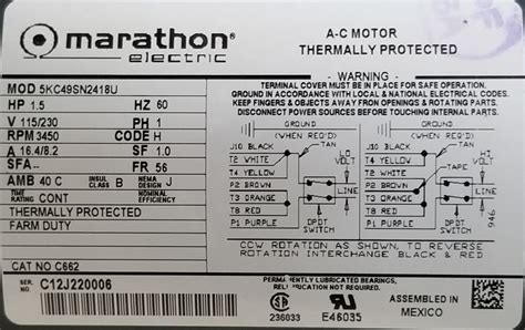 marathon electric motors wiring diagram wiringdiagrampicture