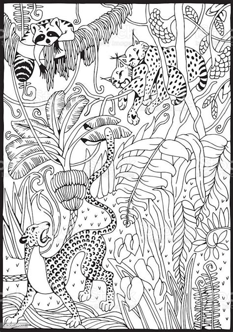 animals  jungle coloring page  printable coloring pages  kids