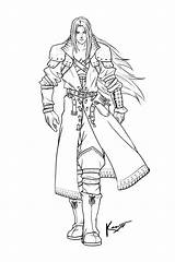 Sephiroth sketch template