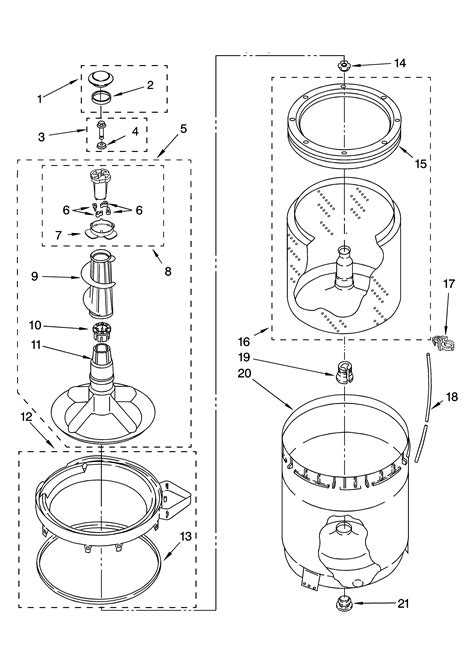 kenmore  series washing machine parts diagram