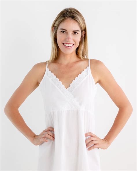 Cara Nightgown Jacaranda Living White Cotton Nightgowns Victorian