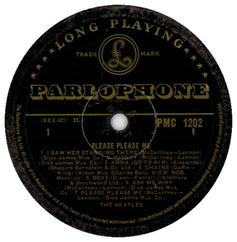 The Beatles Please Please Me 2nd Ex Uk Vinyl Lp Album