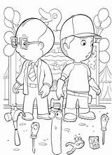 Coloring Handy Manny Kids sketch template