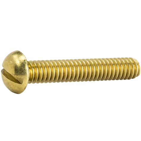 4 40 Brass Round Head Machine Screws Bolts Slotted Drive All Lengths