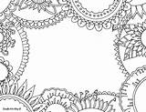 Coloring Pages Name Doodle Printable Flower Templates Flowers Adult Color Colouring Printables Doodles Alley Names Drawn Hand Kids Borders Template sketch template