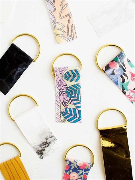 creative contact paper projects  youve    diy keyring diy keychain