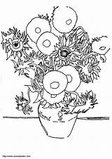 Coloring Sunflowers Pages sketch template