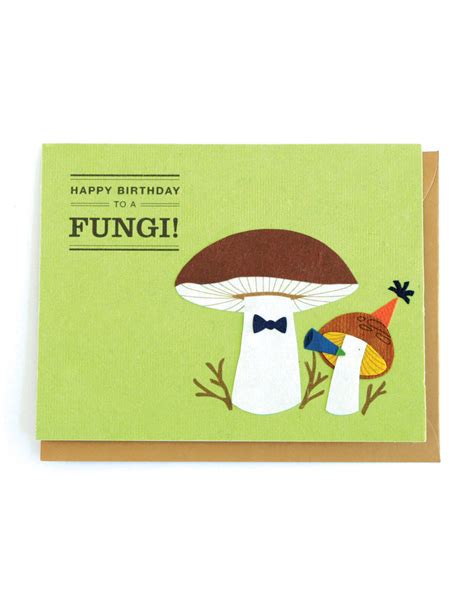 Happy Birthday Fungi Card From Humankind Fair Trade
