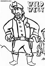 Wild West Coloring Pages Colorings sketch template