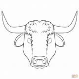 Ox Coloring Mask Pages Printable Clipart Cow Supercoloring Drawing Masks Bull Dot Webstockreview Choose Board Paper Categories sketch template