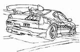 Drifting S15 Drift Furious sketch template