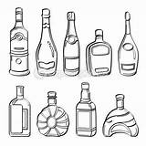 Alkohol Flaschen Depositphotos Sammlung Alkoholflaschen Garrafa Garrafas álcool Kollektion Zeichnung Lizenzfreie Grafiken sketch template
