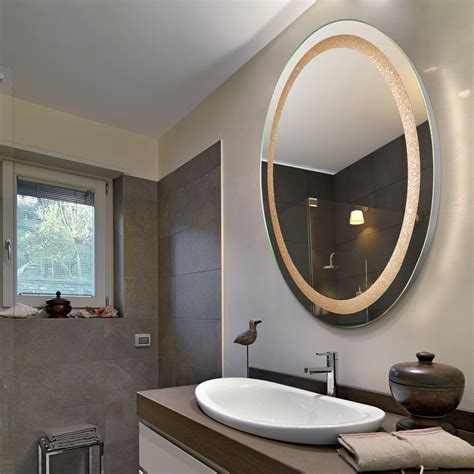 dyconn faucet edison crystall oval backlit vanity bathroom led mirror    walmartcom