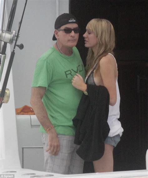 charlie sheen and porn star girlfriend brett rossi treat locals to pda