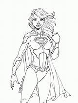 Coloring Pages Supergirl Para Colorear Heroinas Library Clipart Comics sketch template