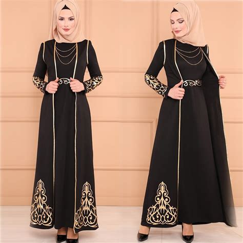muqgew muslim abaya muslim dress 2 pc women tunic and robe kaftan abaya