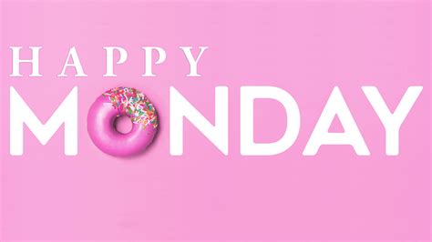 Download Happy Monday Doughnut Wallpaper