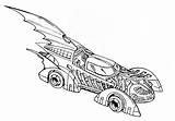 Batman Batmobile Coloring Car Pages Lego Drawing Forever Character Colouring Cars Dc Color Superhero Voiture Coloriage Description Tim Burton Characters sketch template